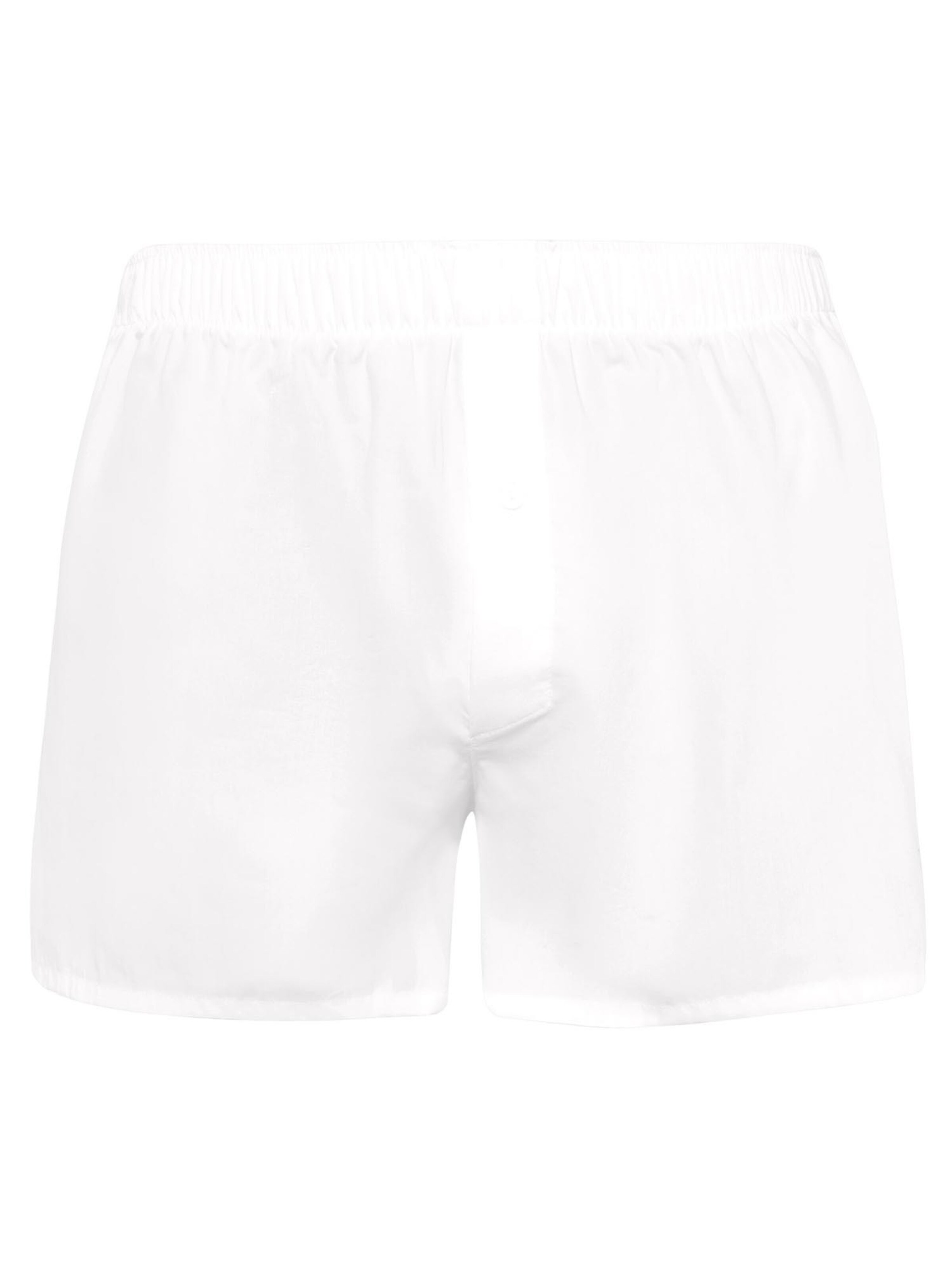 Hanro Boxer shorts 'Fancy Woven' in White: front