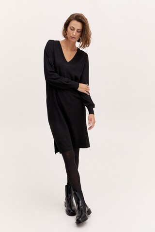 Robes en maille 'BLUME' Fransa en noir