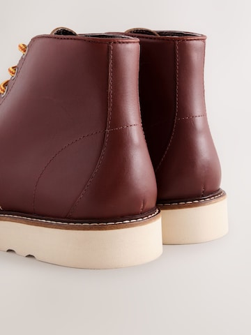 Next Lace-Up Boots in Red