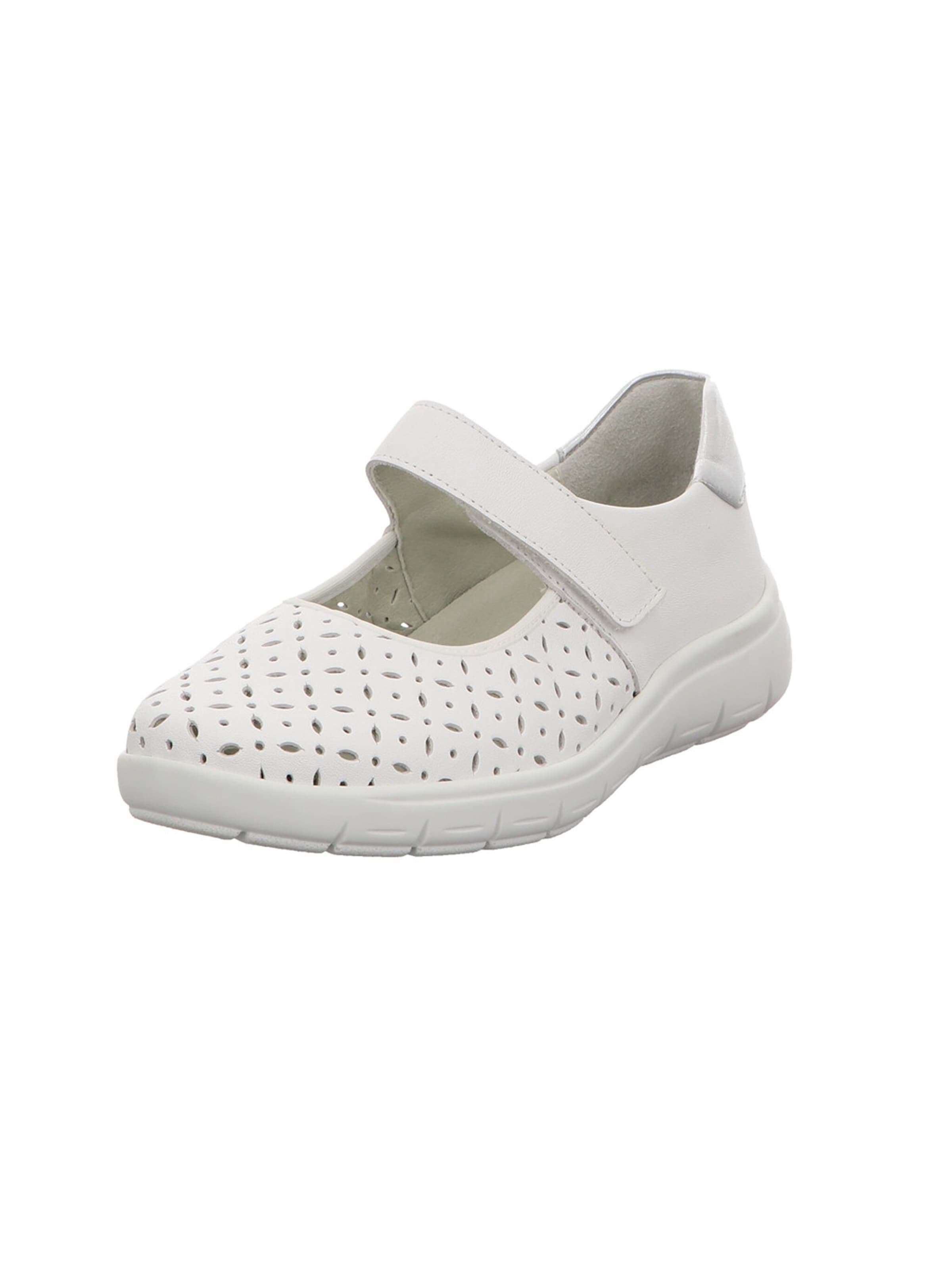 SEMLER Riemchenballerina in Weiß: Vorderseite