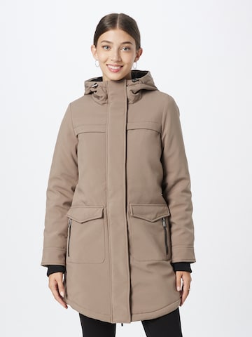 Parka mi-saison 'Maastricht' ONLY en marron : devant