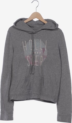 HOLLISTER Sweatshirt & Zip-Up Hoodie in XS in Grey: front