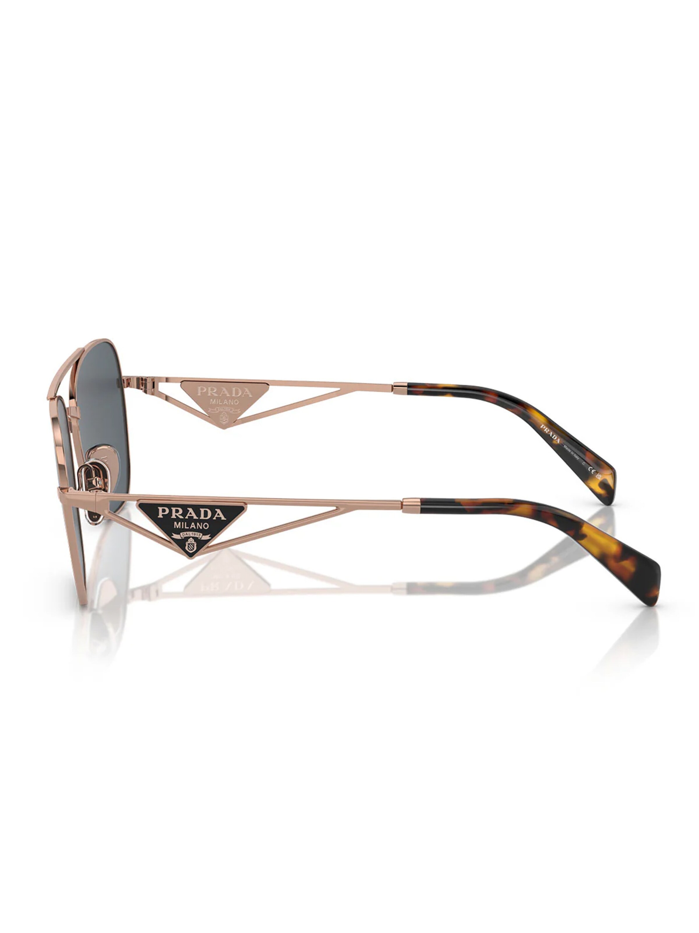 PRADA Zonnebril 'Prada Occhiali da Sole PRA50S SVF09T Oro Rosa/Grigio Scuro Donna' in Goud