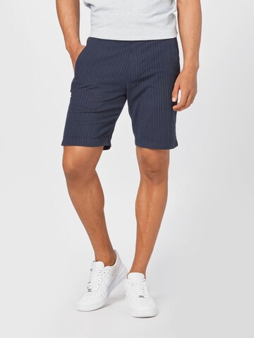 Abercrombie & Fitch Slimfit Chino in Blauw: voorkant