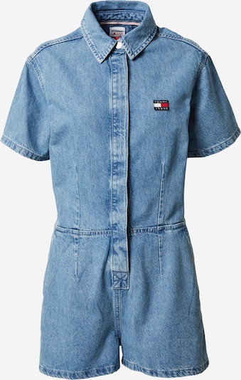 Tommy Jeans Jumpsuit in navy / blue denim / rot / weiß, Produktansicht