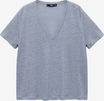 MANGO Shirt 'LINITO' in Blue: front