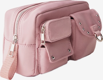 Sac à bandoulière Bershka en rose : devant