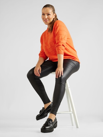 ONLY Carmakoma Sweater 'KATIA' in Orange