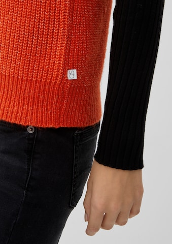 QS Pullover i orange