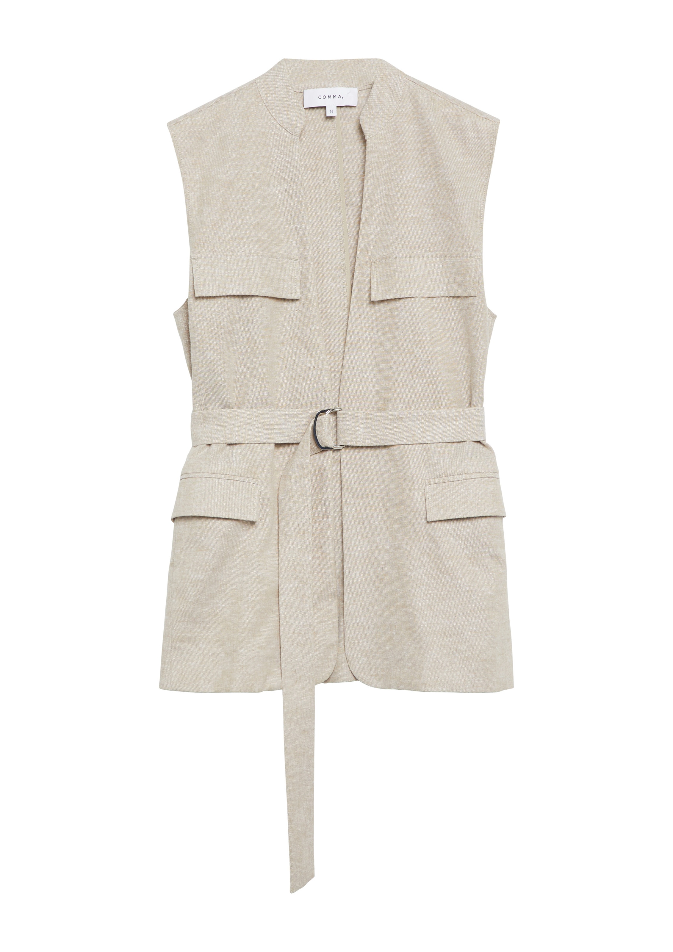 COMMA Vest in Beige: front
