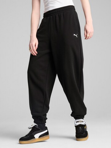 Effilé Pantalon 'WARDROBE ESS' PUMA en noir : devant