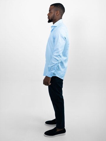 Vercate Slim Fit Businesshemd 'No. 1'‌‌‌‌‌‌‌‌ in Blau