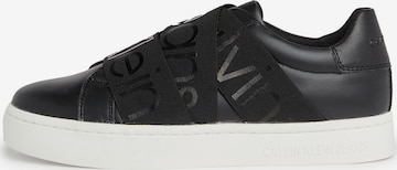 Slip on Calvin Klein Jeans en noir : devant