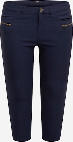 Zizzi Slim fit Pants 'Jeva' in Blue: front