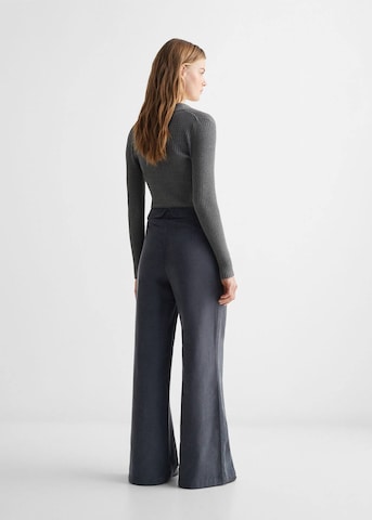 Wide leg Pantaloni de la MANGO TEEN pe gri