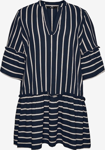 Robe-chemise 'Afua' Vero Moda Curve en bleu : devant