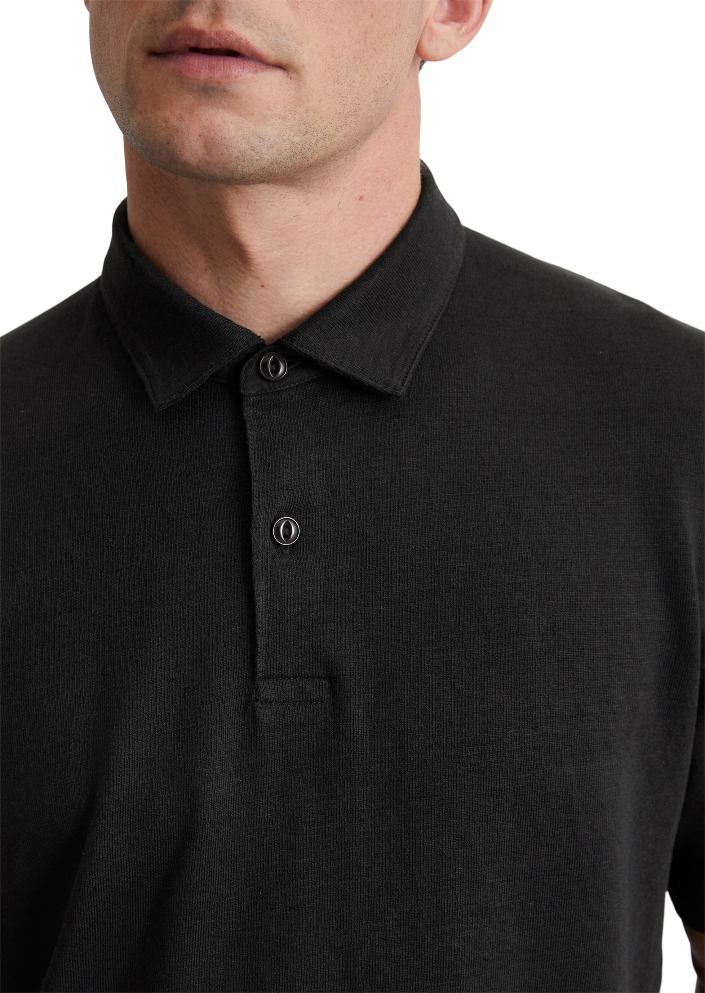 Marc O'Polo Poloshirt in Schwarz