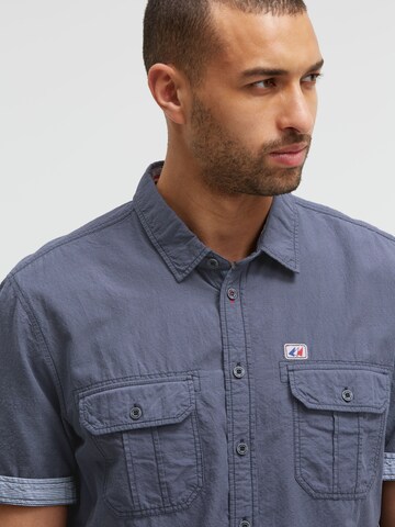 CAMP DAVID Regular fit Button Up Shirt in Blue