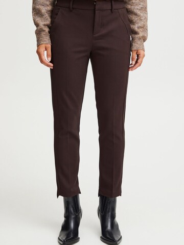 Fransa - Slimfit Pantalón chino 'Vita Tessa' en marrón: frente