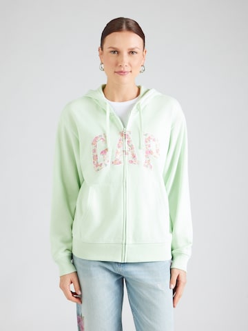 GAP Sweatjacke 'HERITAGE' in Grün: Vorderseite