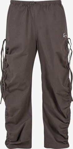 Regular Pantalon cargo Karl Kani en gris : devant