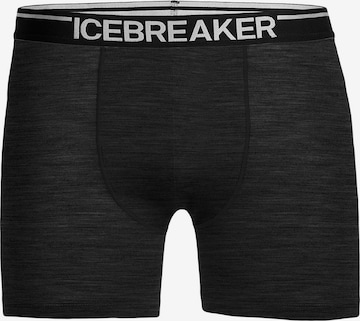 ICEBREAKER - Cueca desportiva 'Anatomica' em preto: frente