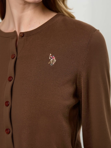 U.S. POLO ASSN. Svetr ' UWKimmi ' – hnědá