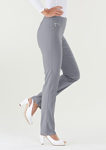 Goldner Slim fit Trousers 'Louisa' in Grey