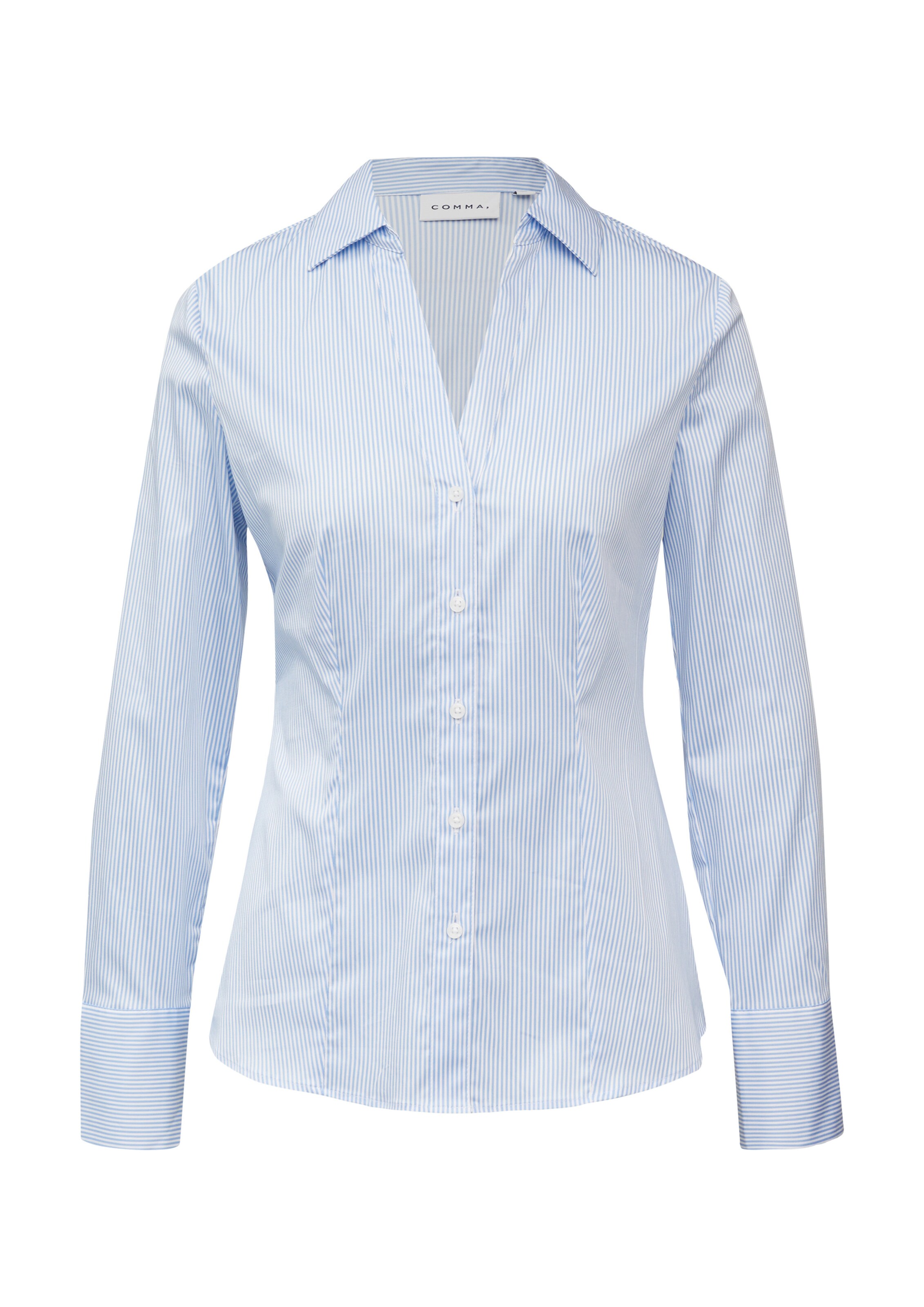 COMMA Bluse in Blau: Vorderseite