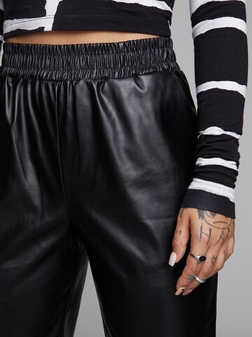 ABOUT YOU x Sharlota Tapered Pants 'Rika' in Black