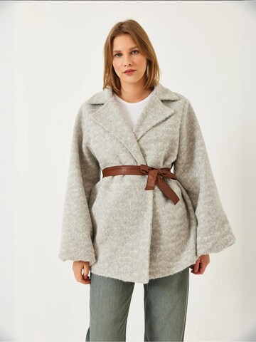 Bianco Lucci Winter coat in Grey: front