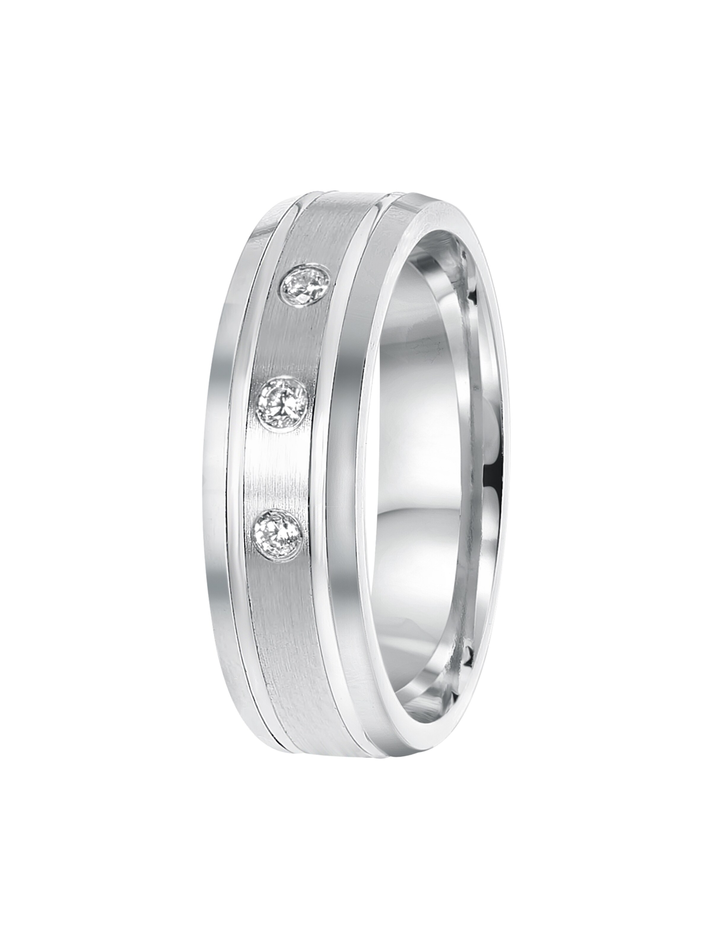 Lucardi Ring in Silver: front