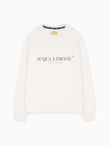 Acqua Limone Sweatshirt 'College Classic' i vit: framsida
