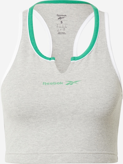 Reebok Sports bra 'Rie' in mottled grey / Green / White, Item view