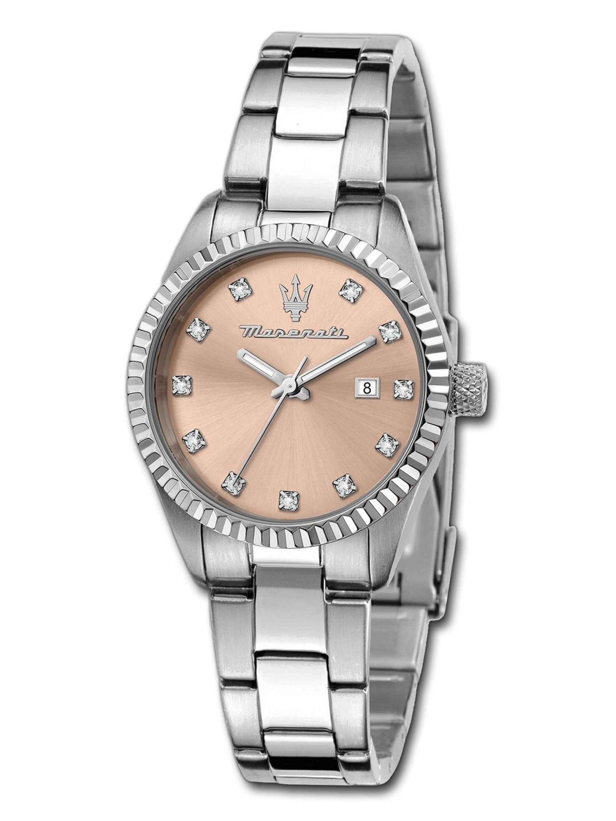 Maserati Analoog horloge in Zilver: voorkant