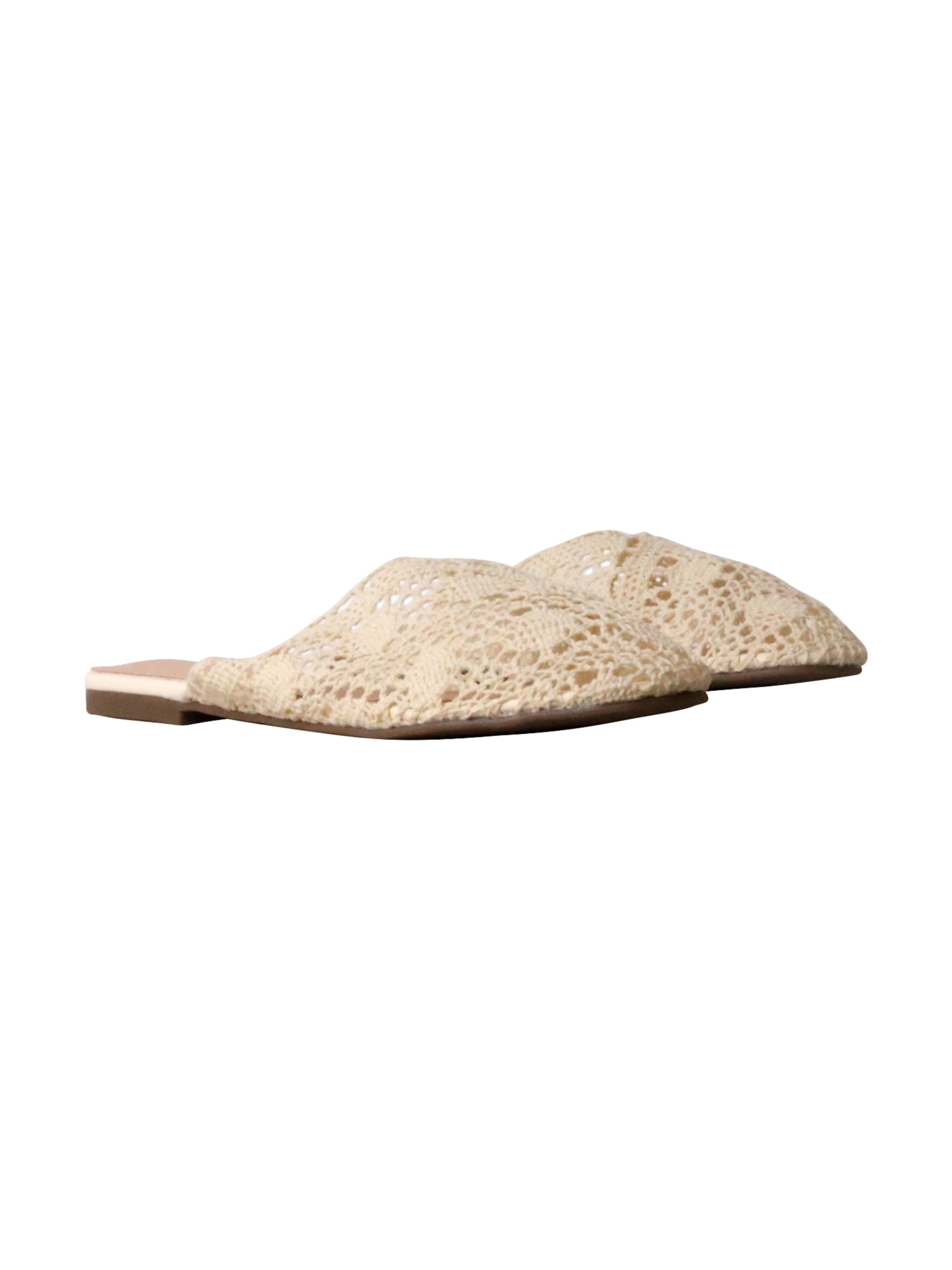 Joia Mules in Beige