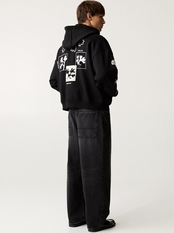 Sweat-shirt Pull&Bear en noir