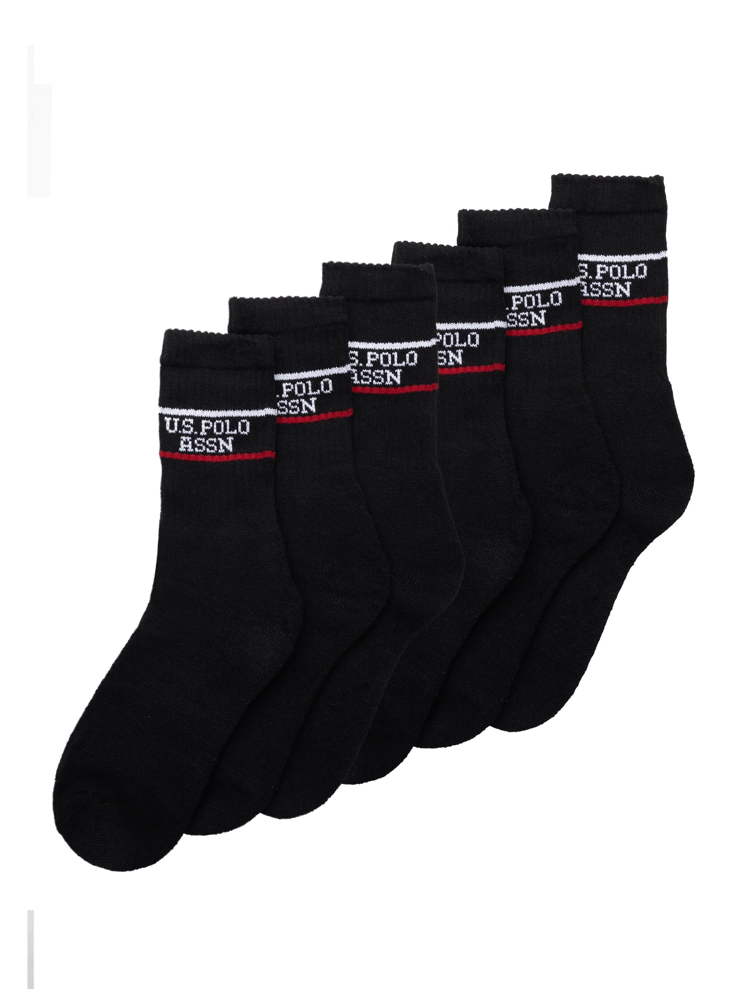 US POLO ASSN. Sports socks 'Calze U.S. Polo Assn. corte in spugna, stile tennis' in Black