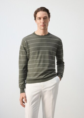 MANGO MAN Pullover 'Castor' in Braun: Vorderseite