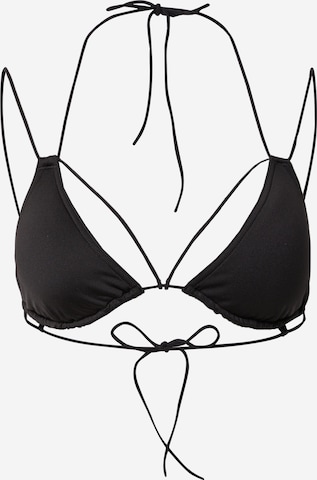 Calvin Klein Swimwear Triangel Bikinitopp i svart: forside