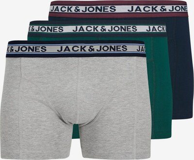 JACK & JONES Boxershorts in navy / grau / grün / bordeaux, Produktansicht
