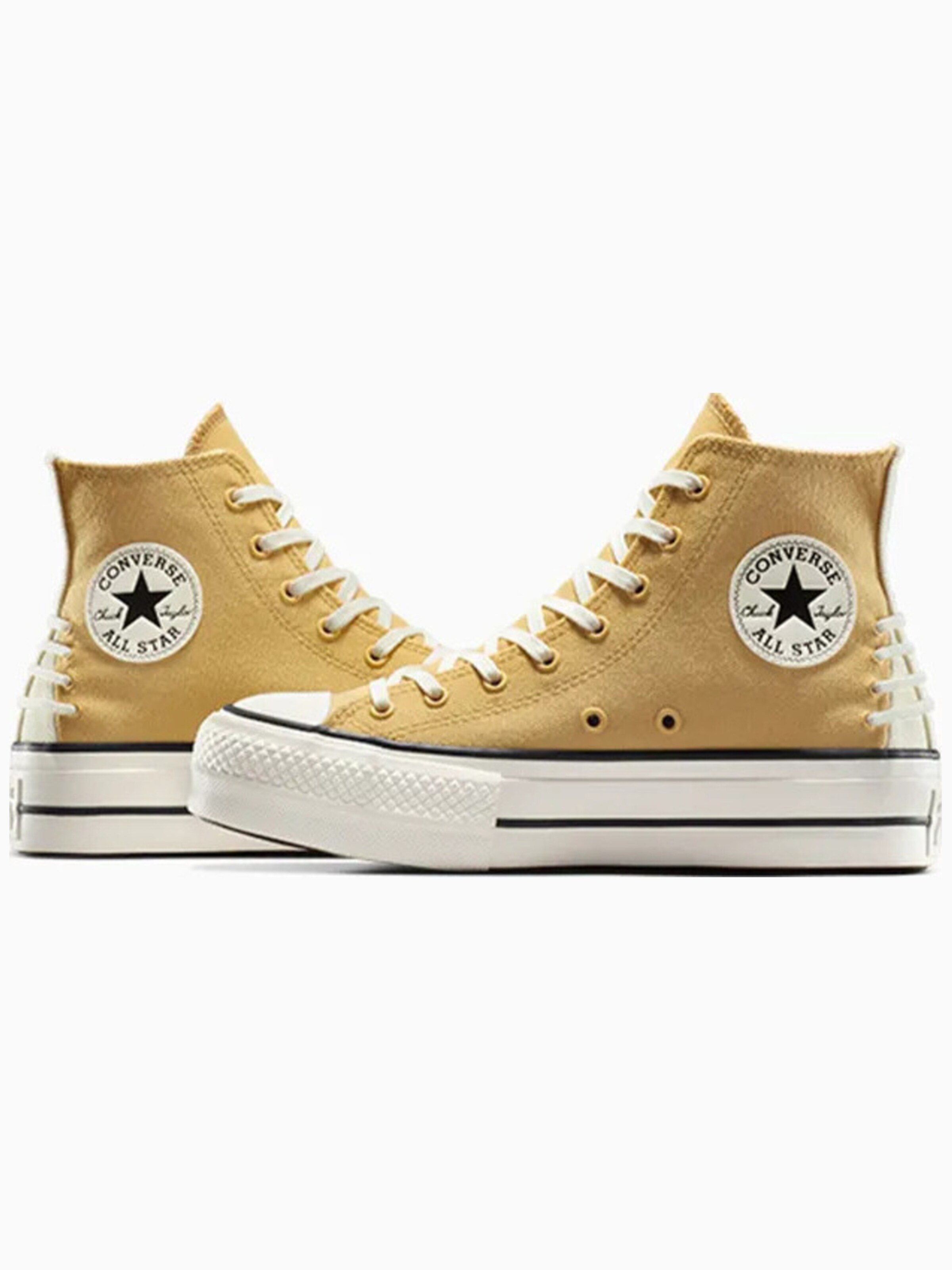 CONVERSE - Zapatillas deportivas altas 'Converse Chuck Taylor All Star Lift Platform Crafted Laces' en beige