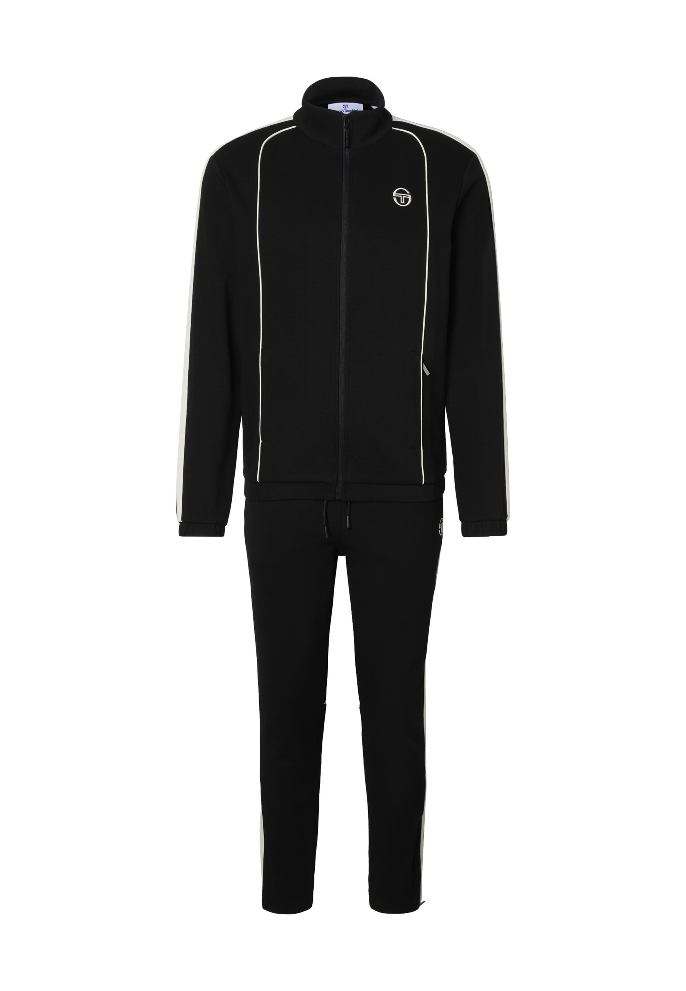 Completo per l'allenamento di Sergio Tacchini in nero: frontale