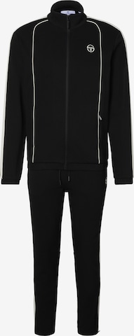Completo per l'allenamento di Sergio Tacchini in nero: frontale