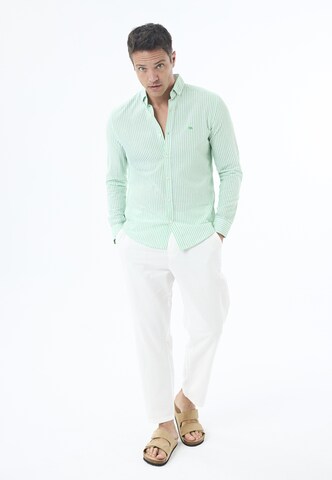 Jimmy Sanders - Ajuste regular Camisa en verde