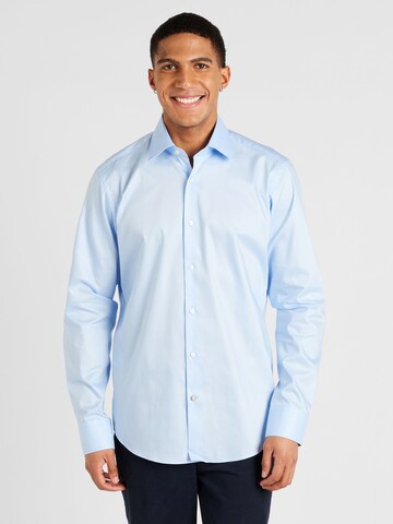 Coupe regular Chemise 'JOE' BOSS en bleu : devant