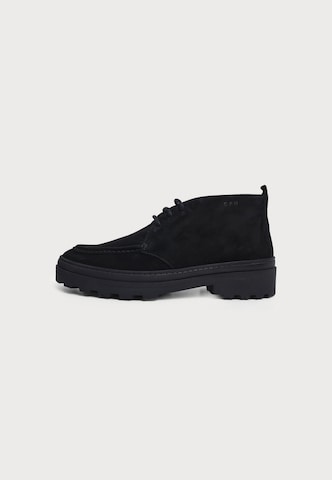 Copenhagen Studios Мъжки боти Chukka '481' в черно: отпред