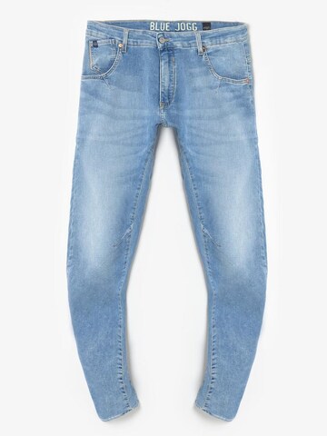 Le Temps Des Cerises Tapered Jeans in Blauw: voorkant