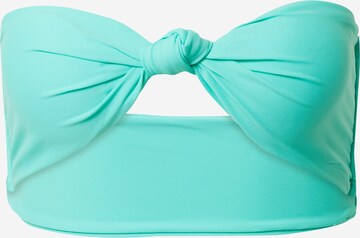 Misspap Bikini Top in Blue: front