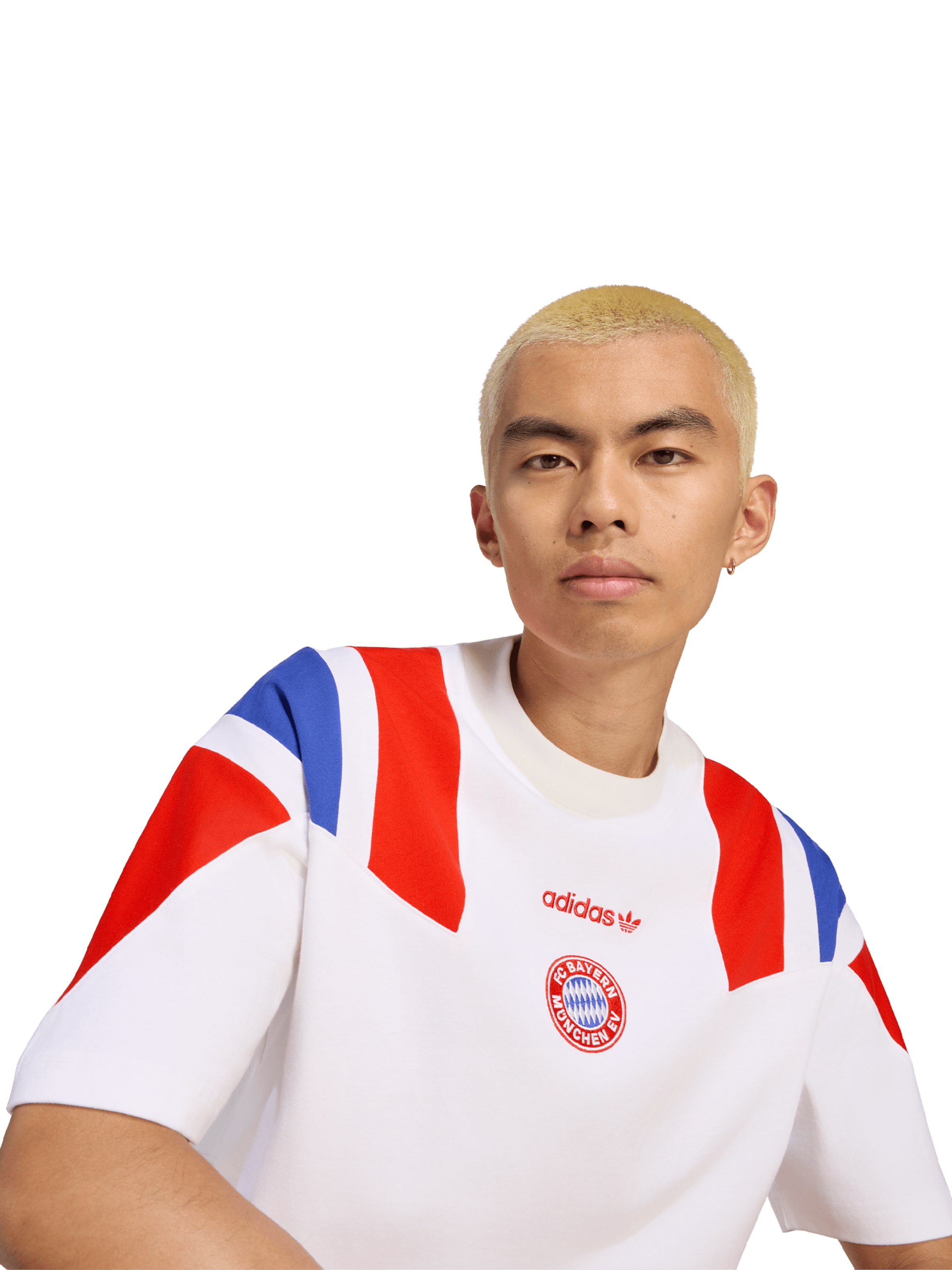 T-Shirt 'FC Bayern' ADIDAS ORIGINALS en blanc